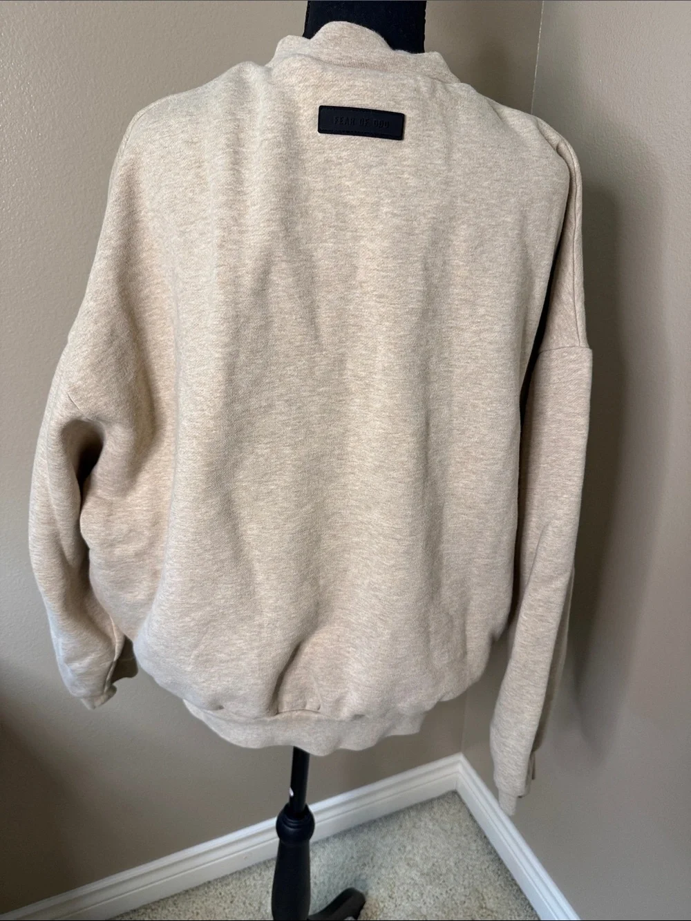 Essentials Fear of God Men's Crewneck Sweatshirt in Cream Beige